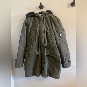 MICHAEL Michael Kors Olive Green Coat